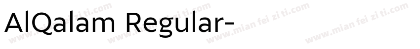 AlQalam Regular字体转换